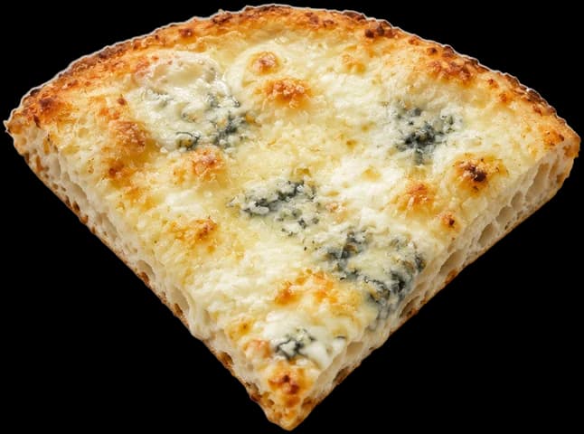 4 formaggi: illustrative image of the slice