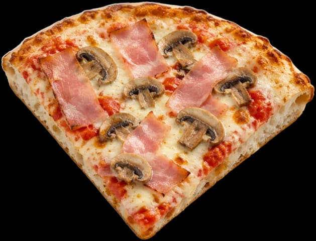 Cotto e funghi: illustrative image of the slice