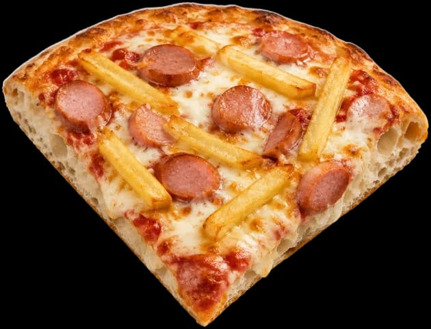 Wurstel e patatine: illustrative image of the slice